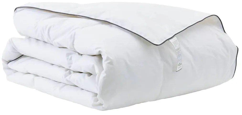 Edredom de Inverno Branco 140 x 220 cm Poliéster pêssego 105gsm