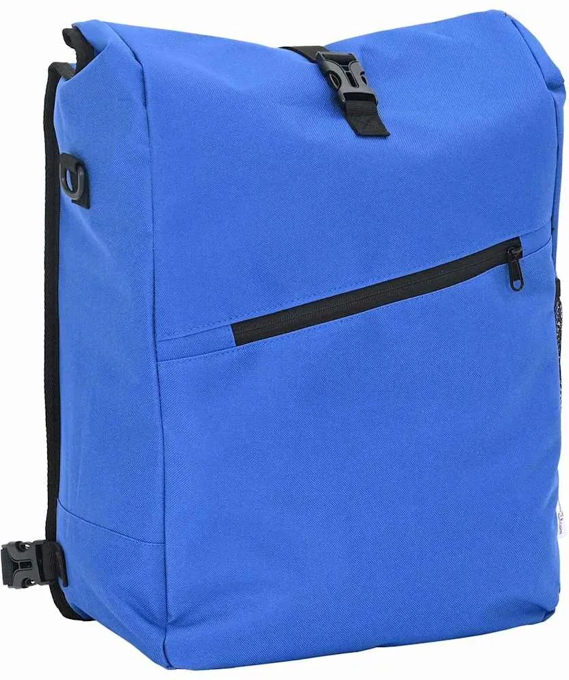 vidaXL Bolsa de Bicicleta Azul 33 x 16 x 60 cm Poliéster