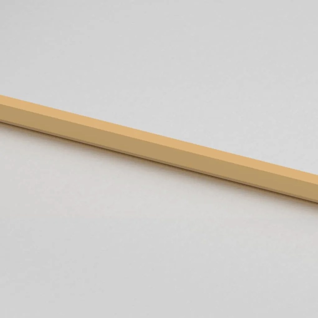 Porta interior 93x201,5 cm vidro temperado e alumínio dourado