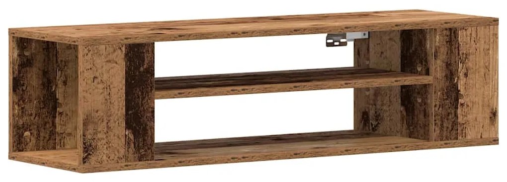 Armário de TV de Parede vidaXL em Madeira Antiga 100x30x26,5 cm em Mad