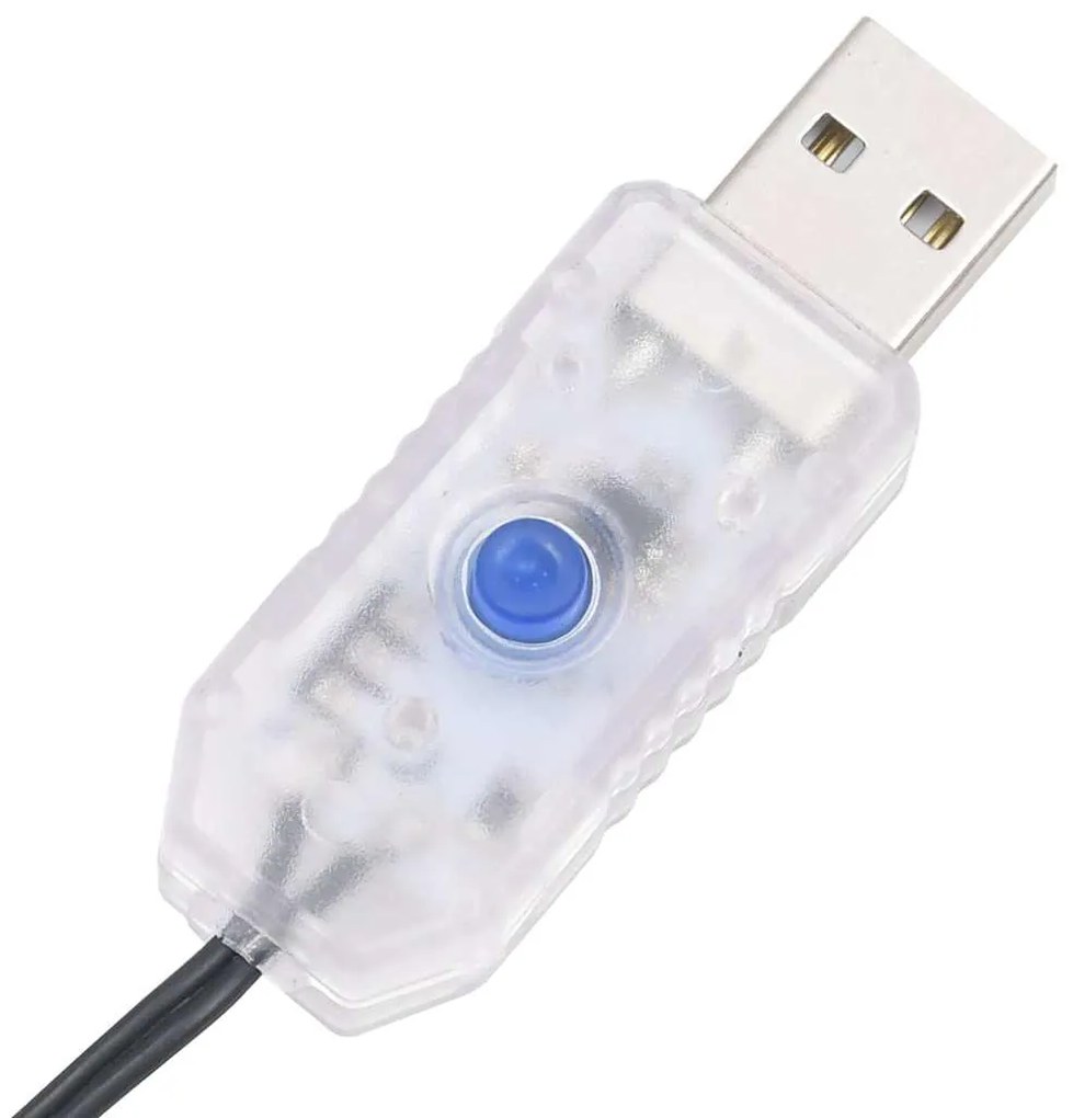 LED Árvore de Natal no mastro 200 LEDs Azul 180 cm