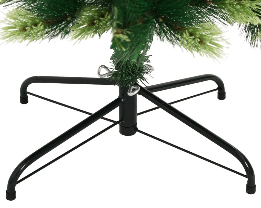 Árvore de Natal artificial articulada com suporte 180 cm