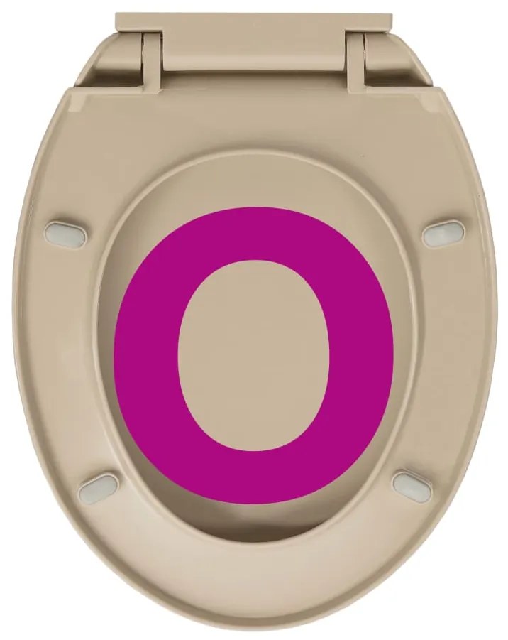 Tampo sanita oval fecho suave e remoção rápida cor bege