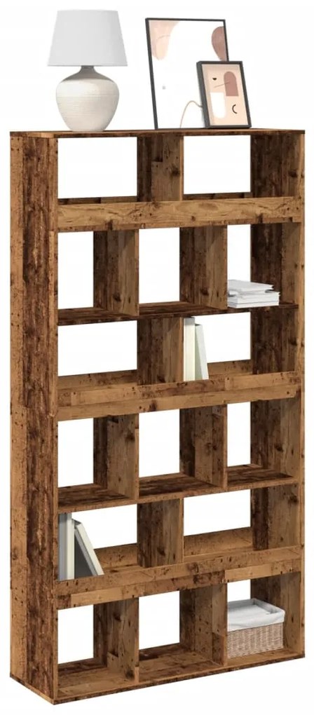 vidaXL Estante 100x33x187,5 cm derivados de madeira madeira velha