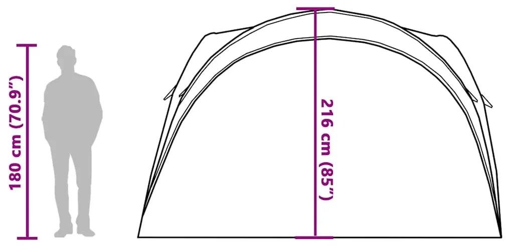 Tenda de festas impermeável azul
