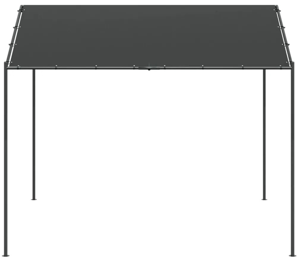 Tenda com toldo 3x3 m aço e tecido antracite
