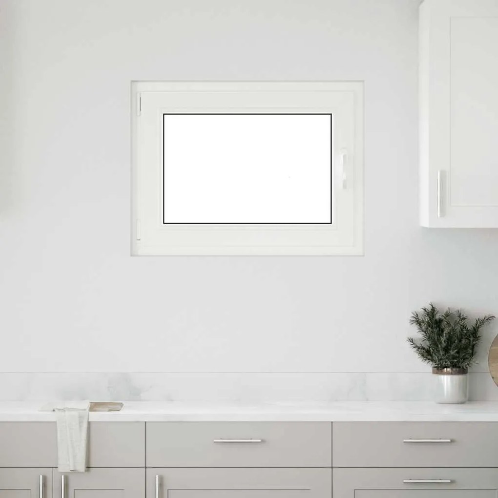 vidaXL Janela de porão "RISOR" 80x60 cm oscilobatente DIN esquerda antracite