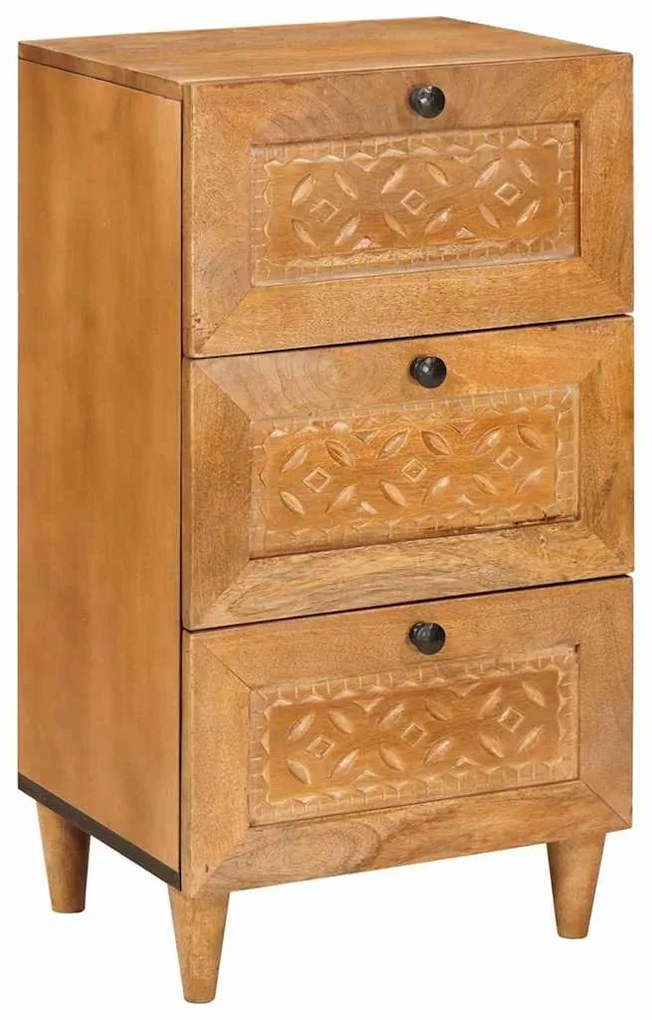 vidaXL Buffet com gaveta Castanho-claro 33.5 x 40 x 75 cm