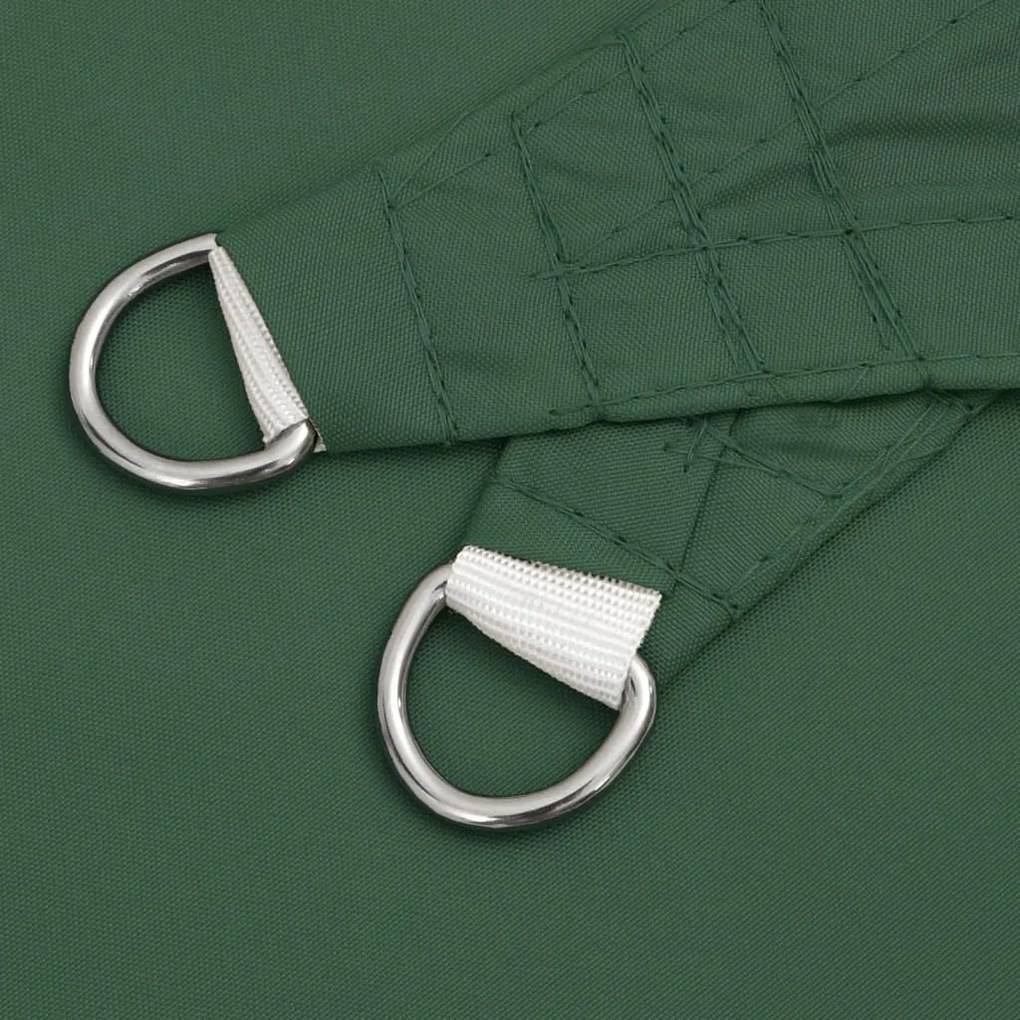 Para-sol vela tecido oxford retangular 2x2,5 m verde-escuro