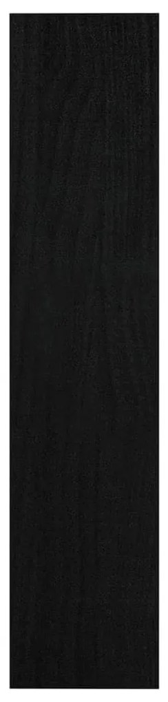 Estante/divisória 100x30x135,5 cm pinho maciço preto