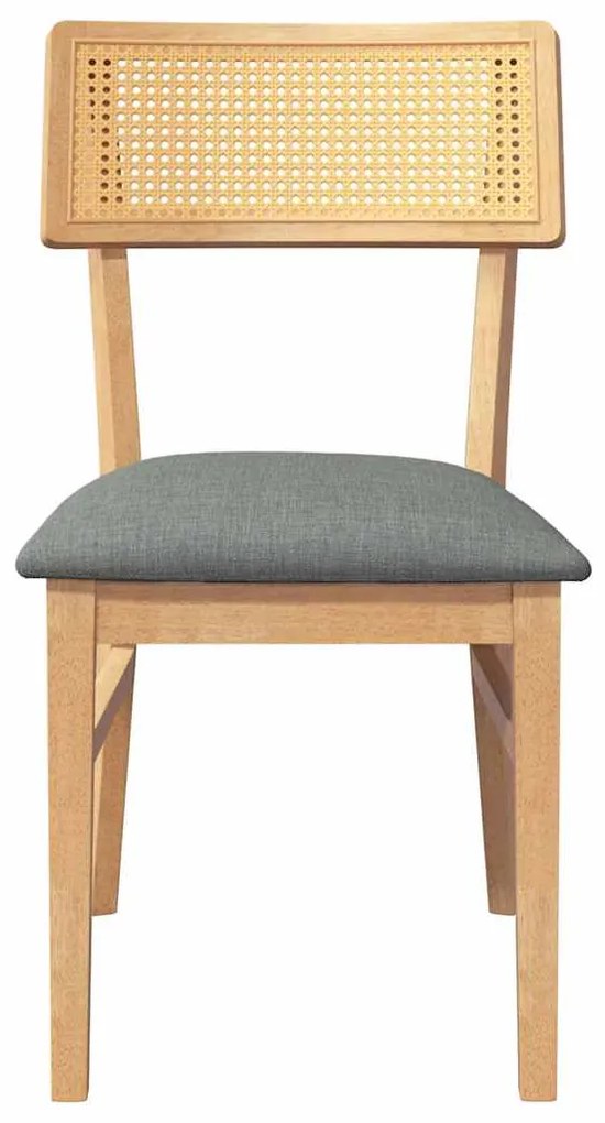 Cadeiras de jantar com almofadões 2 pcs madeira maciça