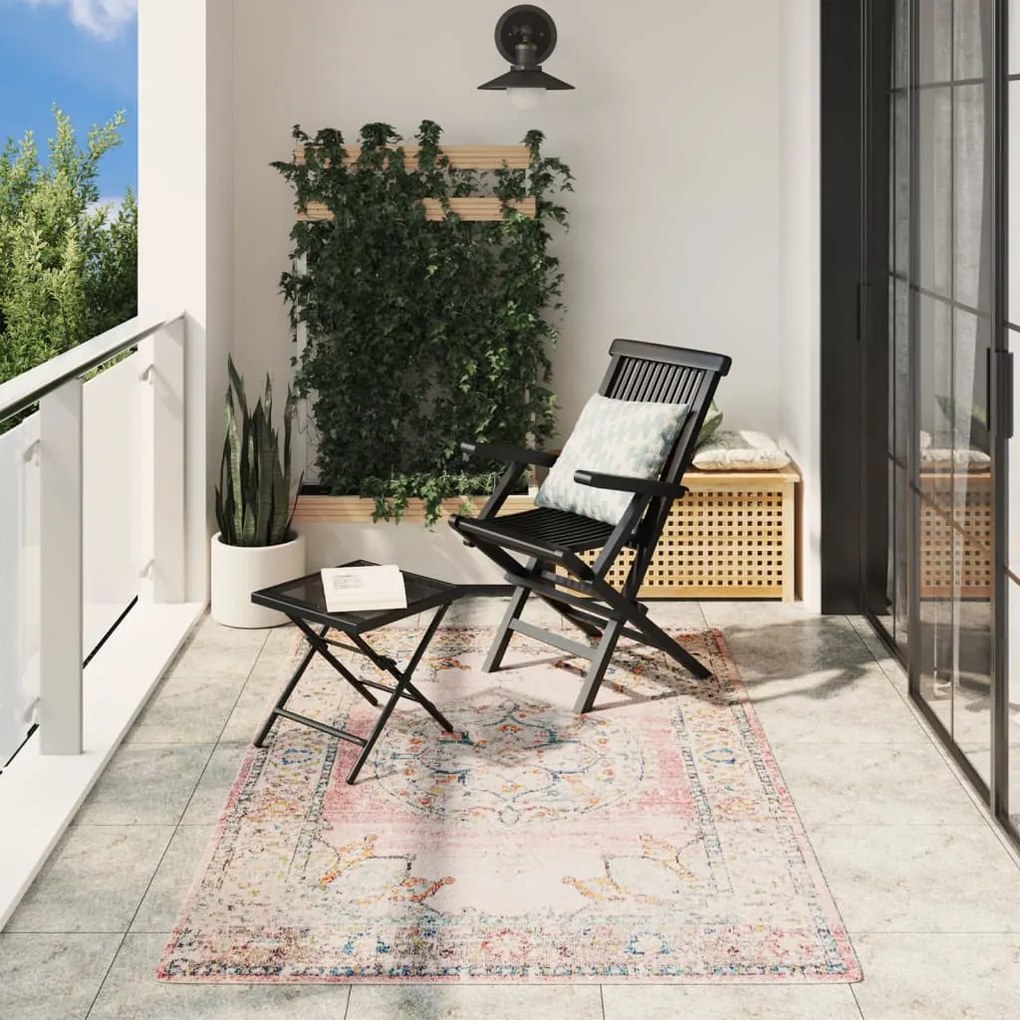 vidaXL Tapete de interior e exterior design vintage ARBIZU 140x200 cm