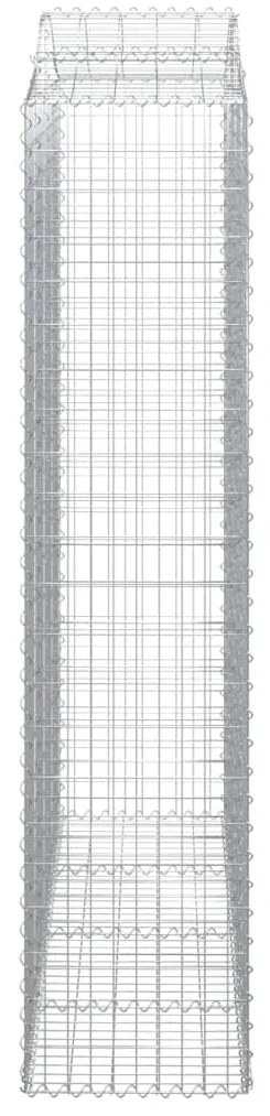 Cestos gabião arqueados 6pcs 200x50x220/240cm ferro galvanizado