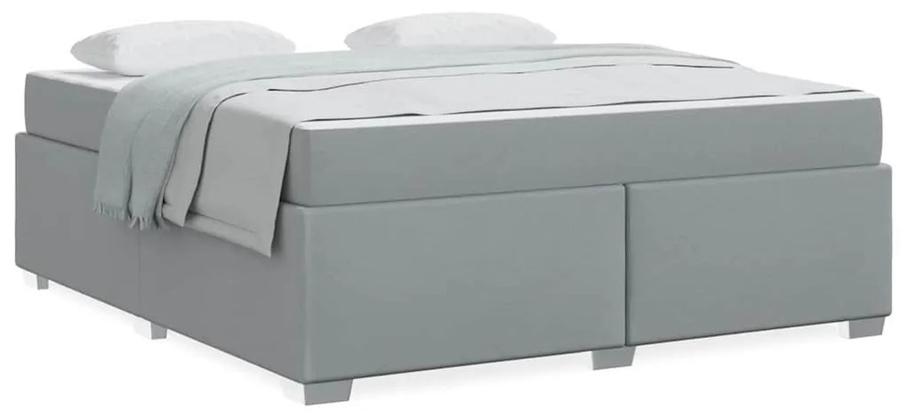 Estrutura da Cama Outros Cinzento-claro 180 x 200 cm tecido