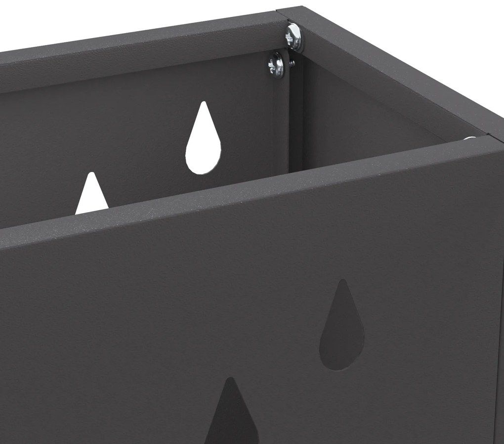 Suporte para Guarda-Chuva Preto Metal Médio