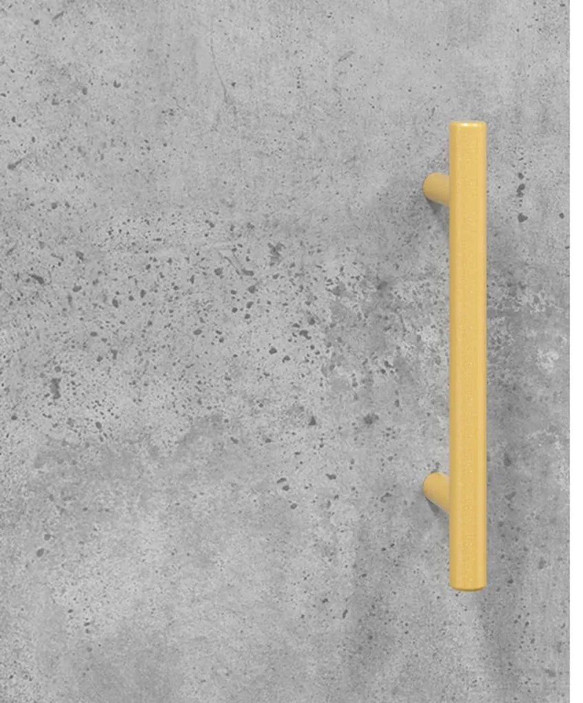 Aparador alto 69,5x31x115 cm derivados de madeira cinza-cimento