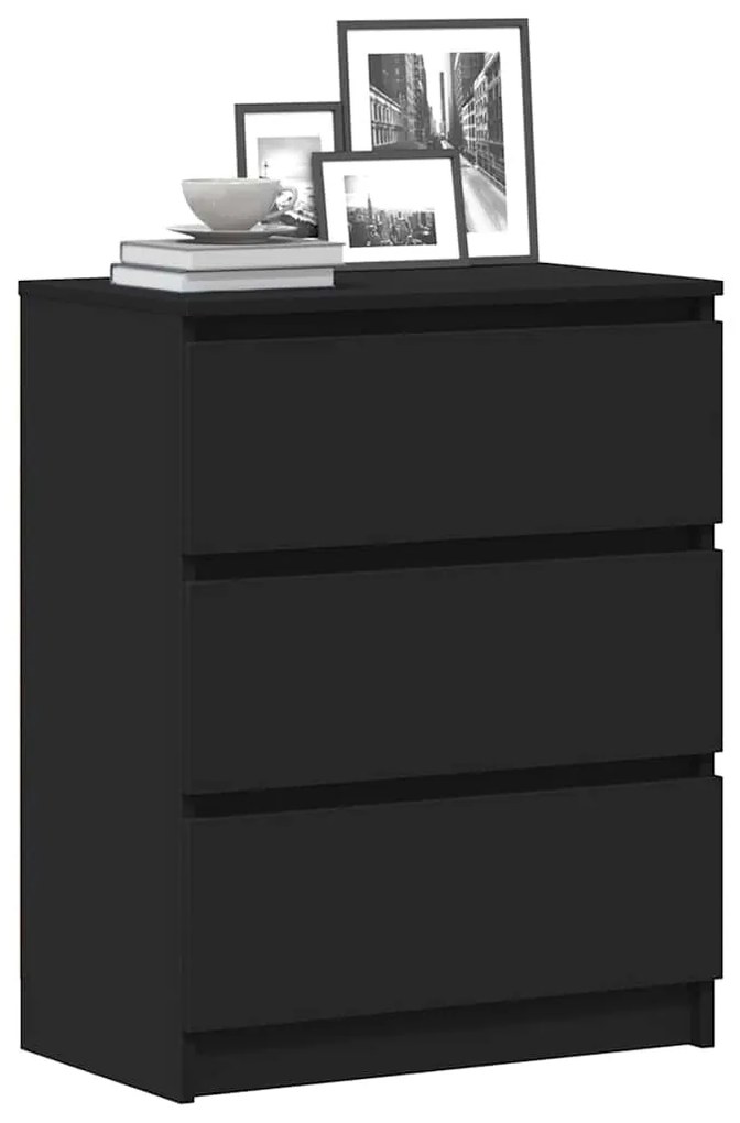 Aparador 60x35x76 cm derivados de madeira preto