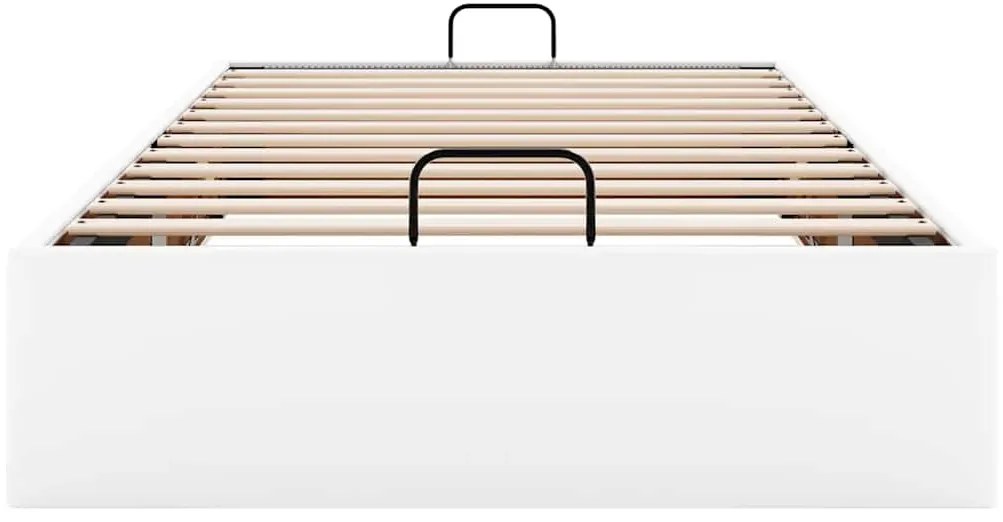 Estrutura de cama otomana sem colchão 90x200 cm branca