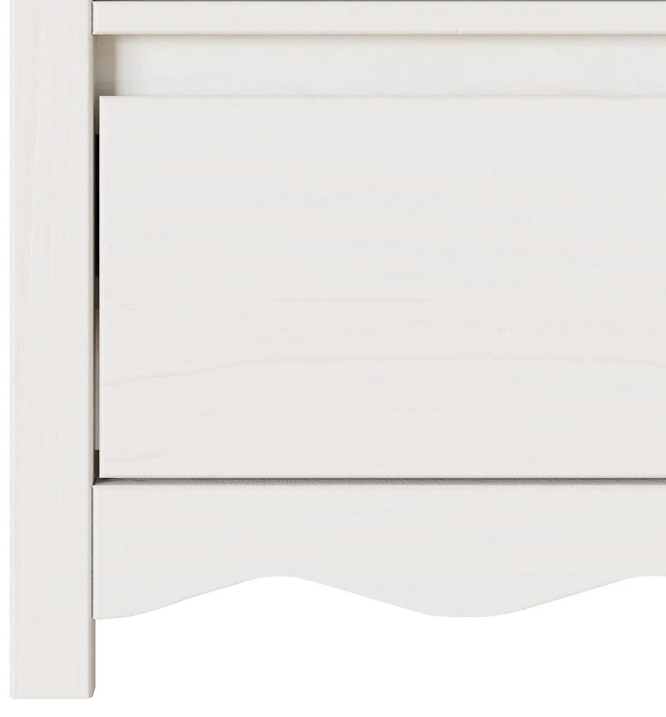 Aparador de TV vidaXL "DRAMMEN" Branco 99x43x55 cm Madeira Sólida de P