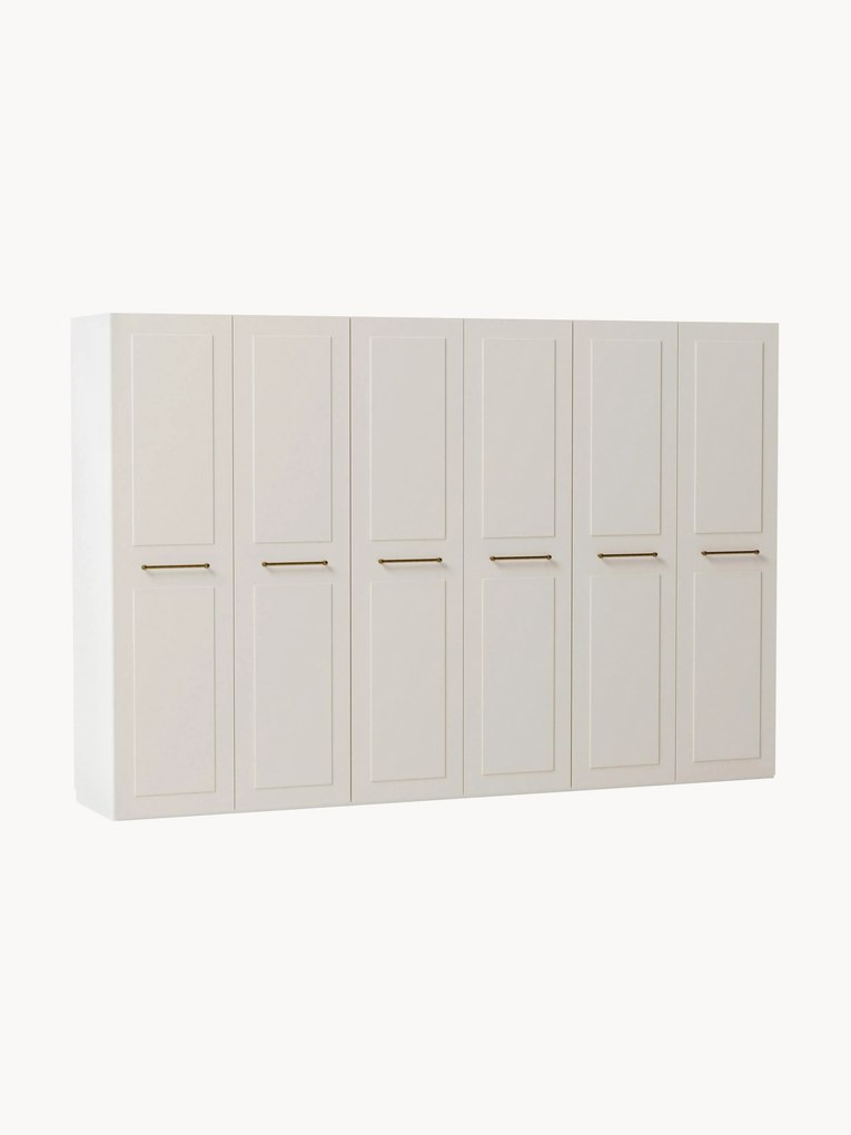 Roupeiro modular com portas articuladas Charlotte, L 300 cm, vários tamanhos
