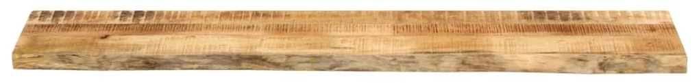 Tampo de mesa borda viva 140x20x2,5 cm mangueira áspera maciça