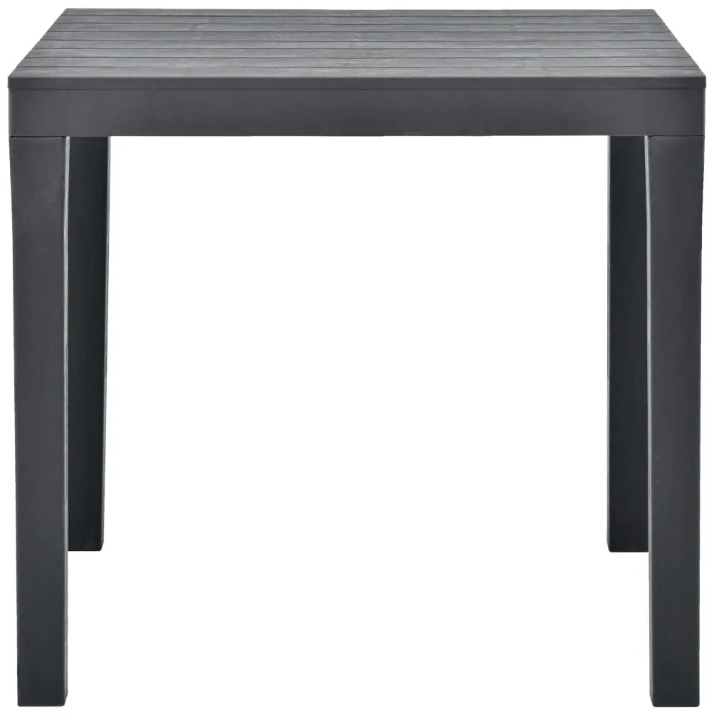 Mesa de jardim com 2 bancos plástico antracite