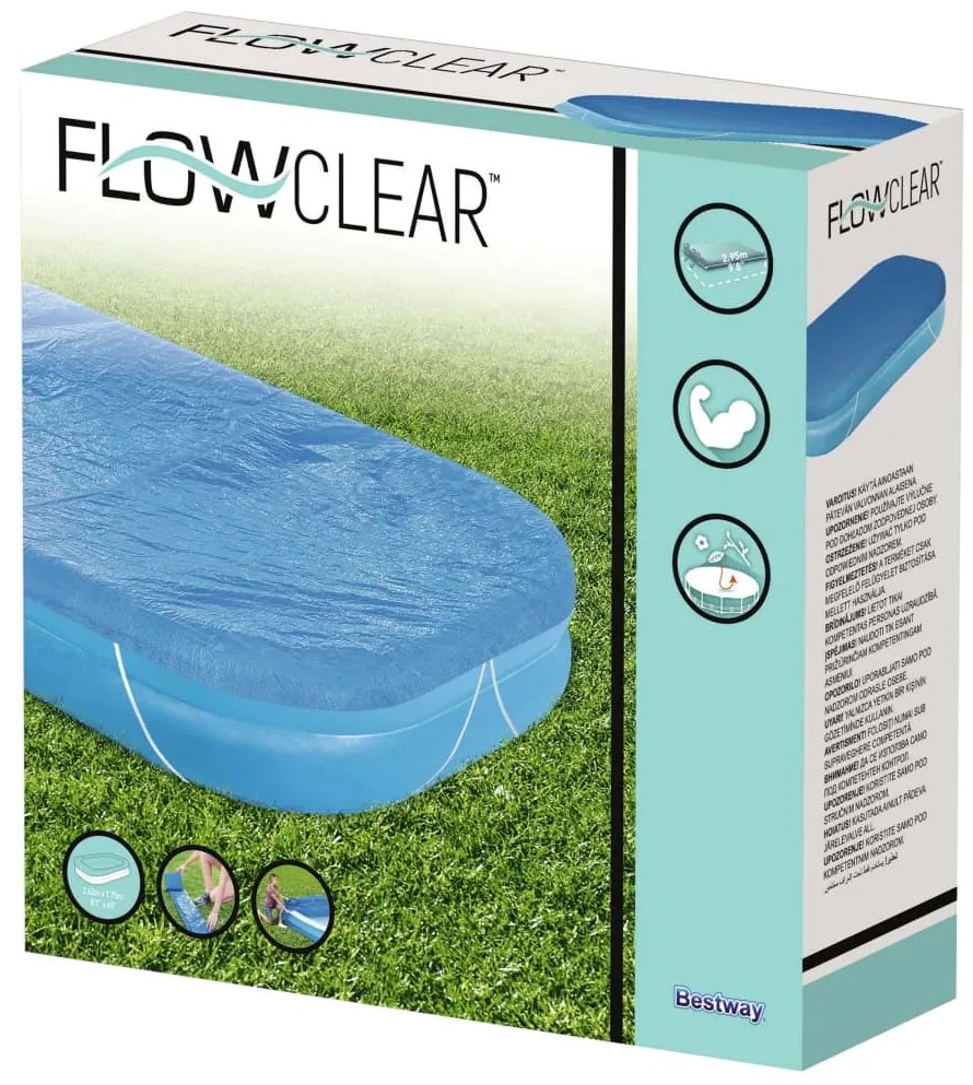 Bestway Cobertura de piscina Flowclear 262x175x51 cm