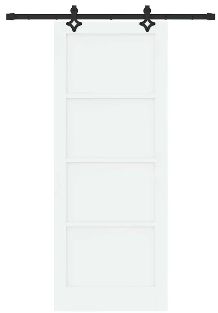 Porta Deslizante com Conjunto de Acessórios "ORKDAL" Madeira Sólida Br