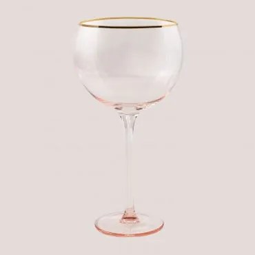 Pack de 4 Copos de Balão em Vidro 55 cl Candy Cor-De-Rosa - Sklum