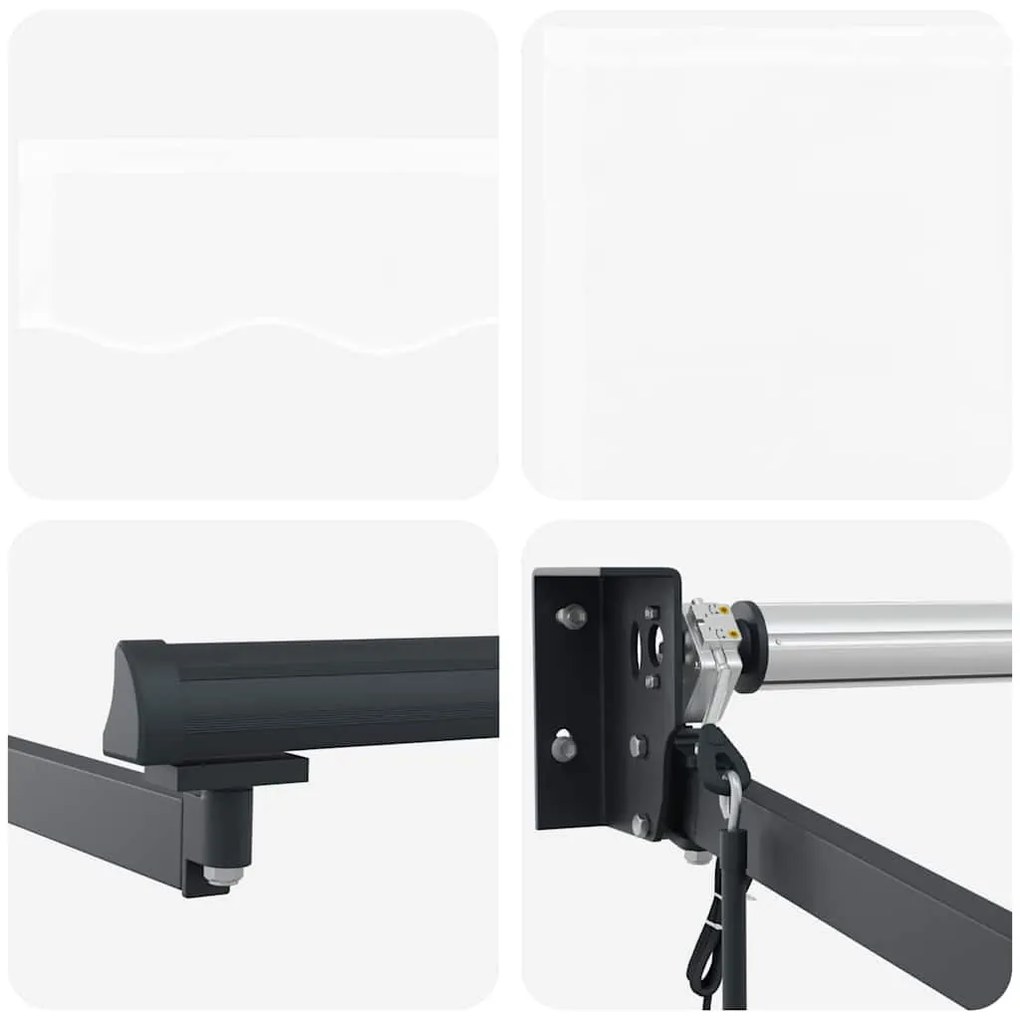 Toldo Retrátil Automático Branco 350 x 250 cm