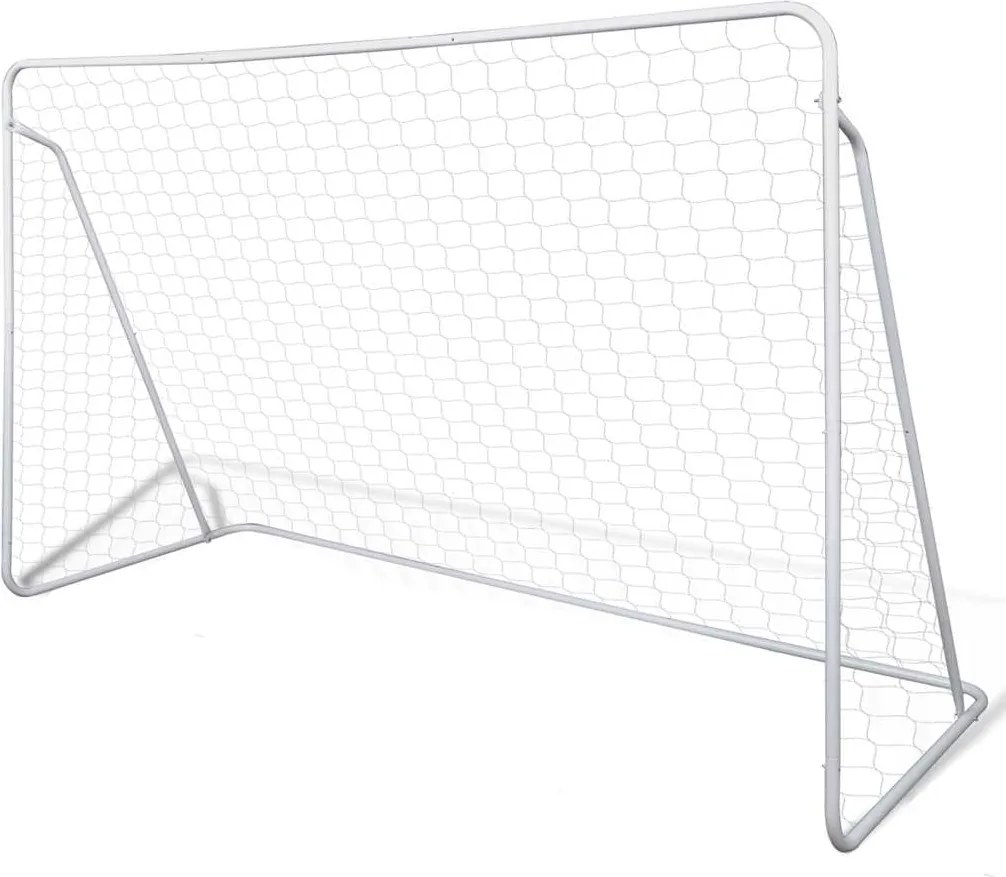 90572 vidaXL Conj. de balizas de futebol aço de alta qualidade 240x90x150 cm