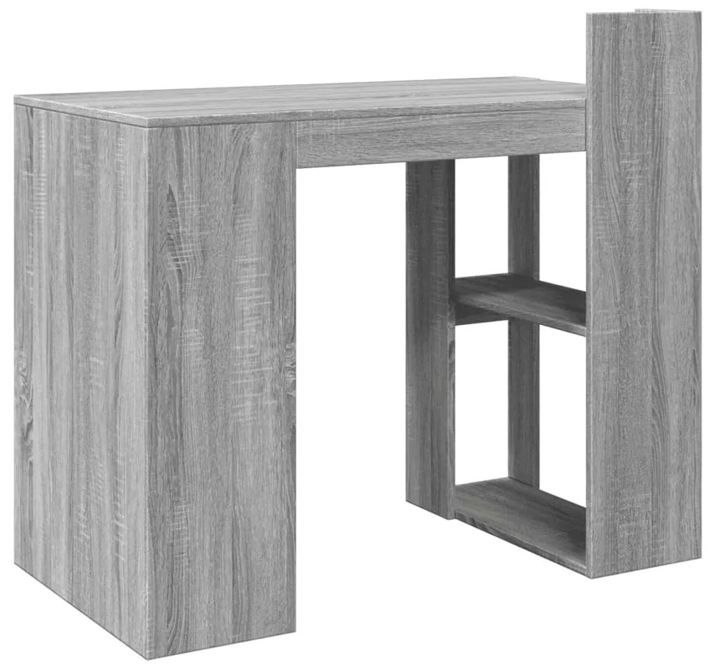 Secretária 103,5x56,5x94cm derivados de madeira cinzento sonoma