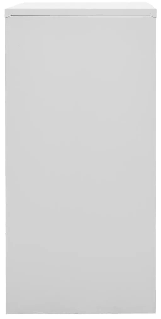 Cacifos 2 pcs 90x45x92,5 cm aço cinzento-claro e vermelho