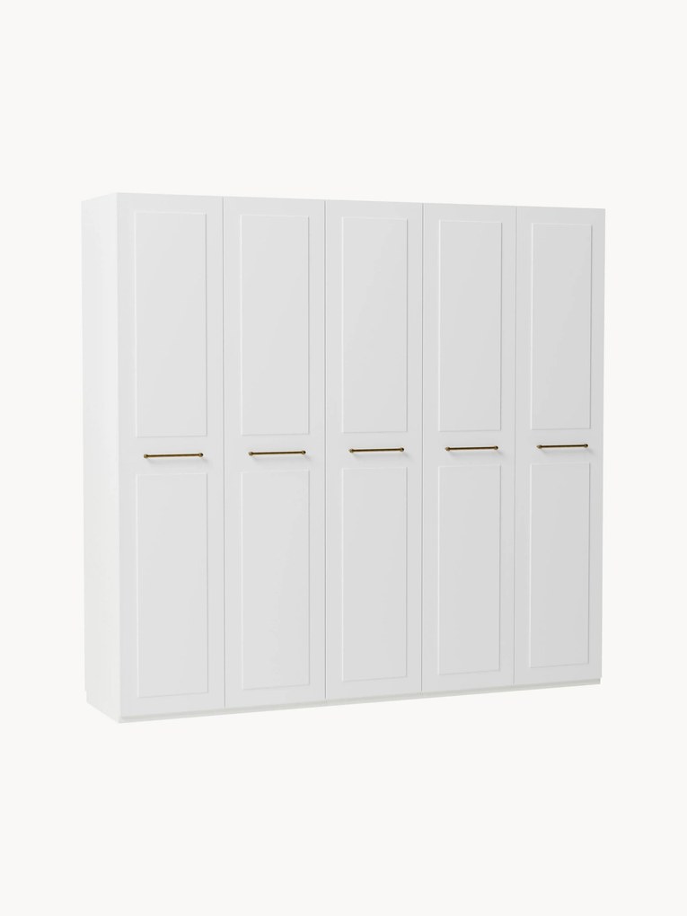 Roupeiro modular com portas articuladas Charlotte, L 300 cm, vários tamanhos