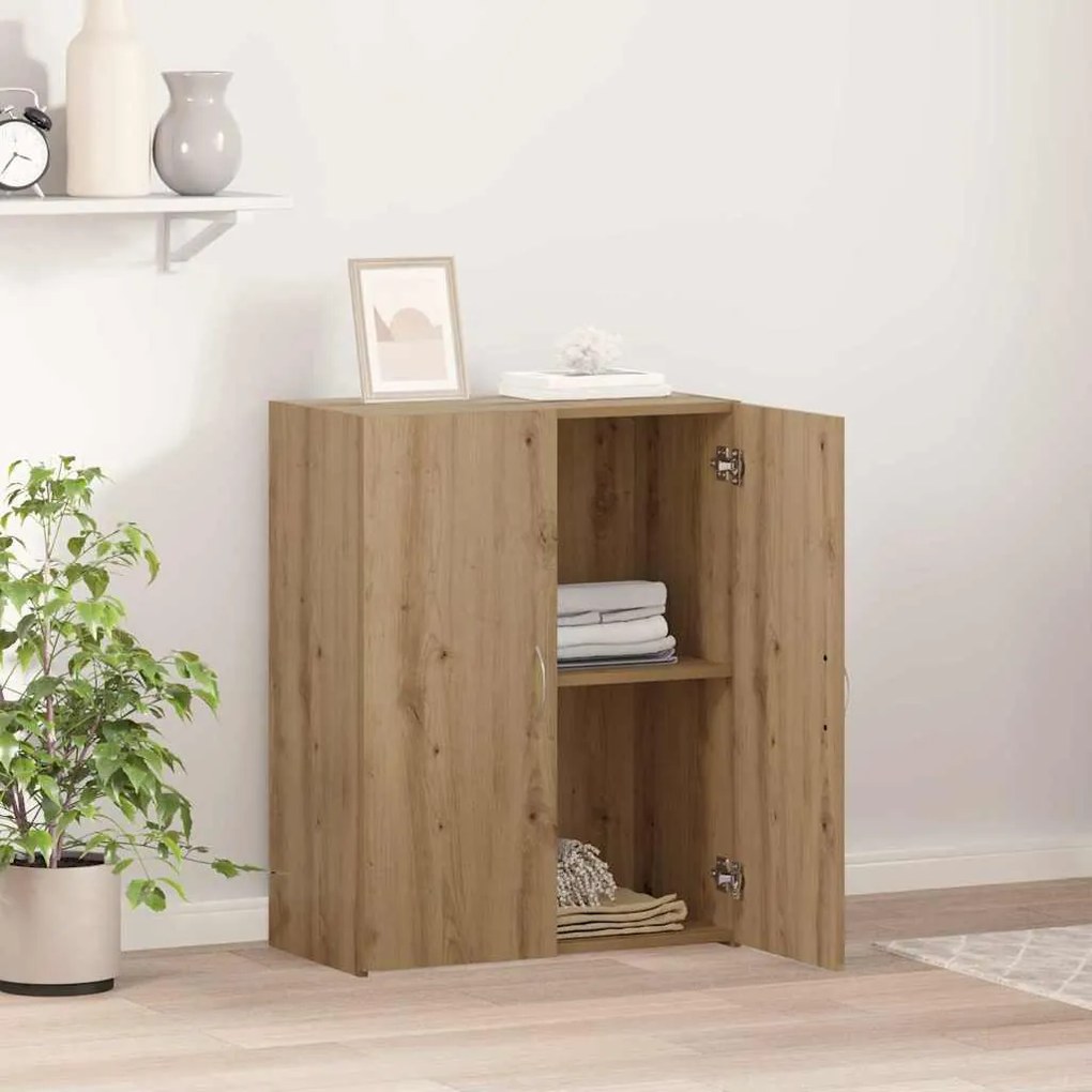 Armário de escritório - Artisan Oak - 60 x 32 x 77,5 cm - Madeira reco