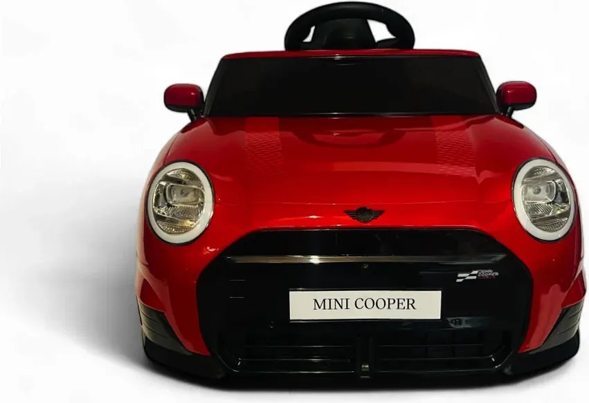 Carro elétrico para crianças MINI Cooper S, 12V com pneus de borracha Vermelho