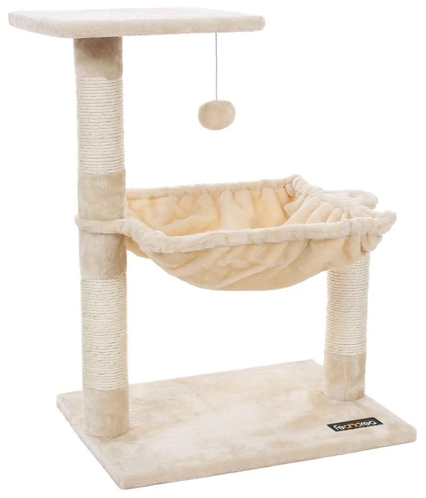 FEANDREA Cats Climb Tree Steady Cat Tree com pelúcia e rede macia PCT82M