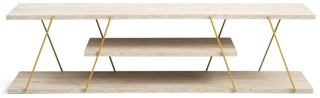 Móvel TV Canaz – Travertine Gold – 120 cm