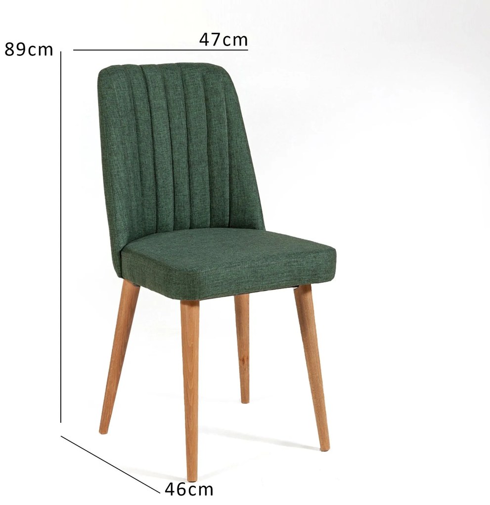Cadeira Vina – Atlantic Pine Green – 47 cm x 89 cm x 46 cm