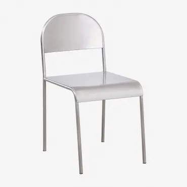 Pack De 4 Cadeiras De Jantar Em Aço Inoxidável Narnial Aço Inoxidável - Sklum