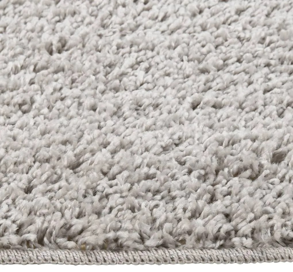 Tapete shaggy 160x230 cm antiderrapante cinzento-claro