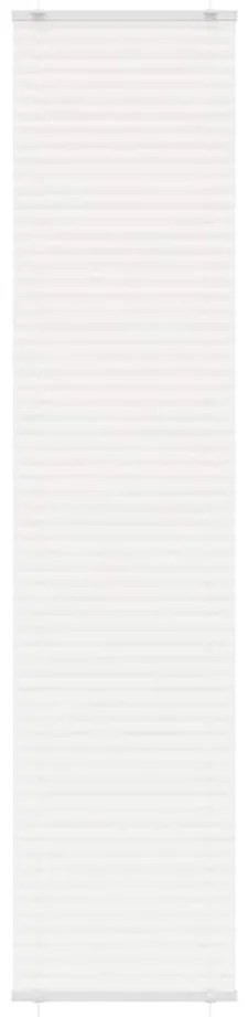 vidaXL Branco Plissada Cega 40x200 cm Largura Tecido 39,4 cm Poliéster