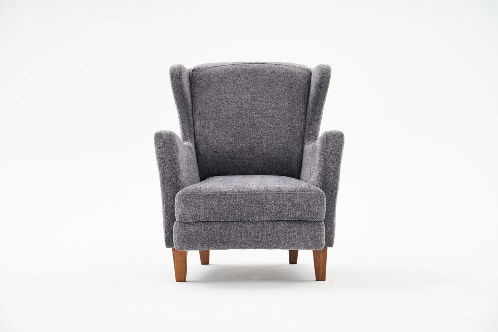 Wing Chair Lola Prestij – Cinzento – 77x98x80 cm