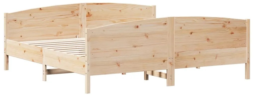 Cama sem colchão 180x200 cm madeira de pinho maciça
