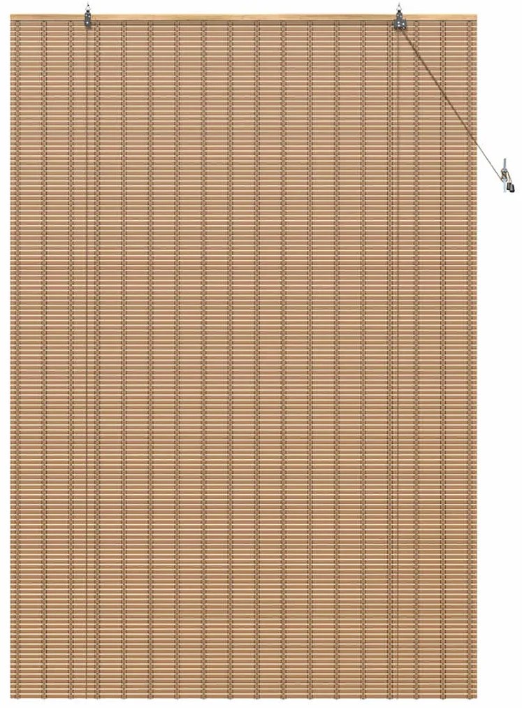 Persianas e Sombras de Janela Marrom Claro 150 x 220 cm Bambu