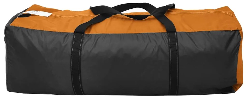 Tenda de campismo para 6 pessoas cinzento e laranja