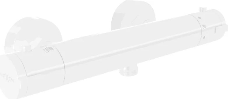 Mexen Kai misturadora de duche termostática, branca - 77100-20