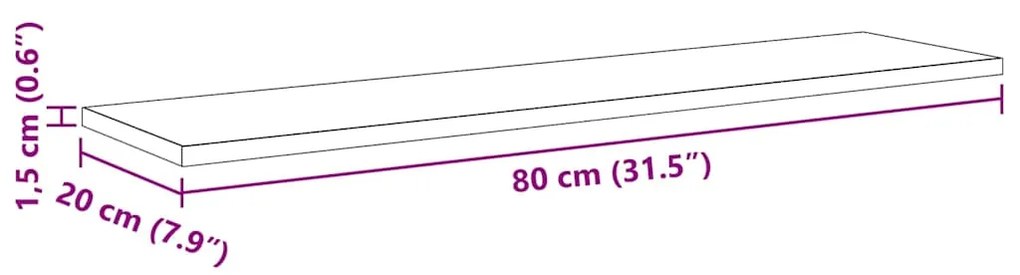 Prancha de Estante para Livros 4 pcs Castanho 100 x 40 x 1.5cm