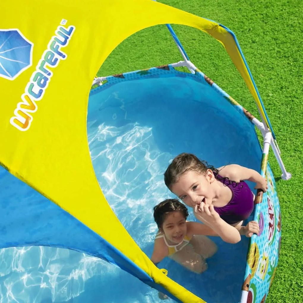 Bestway Piscina acima do solo infantil Steel Pro UV Careful 244x51 cm