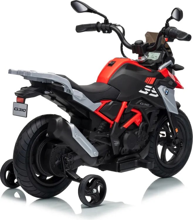 Mota eletrica para Crianças 2 a 5 anos 12V BMW G310GS Rodas EVA, vermelha